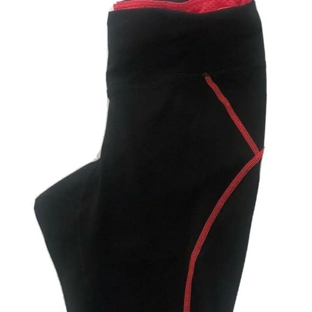 Old Navy Active Womens Leggings Small Black Red